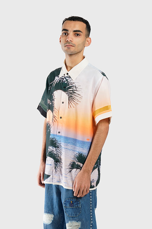 The Hideout Clothing - Lost in Paradise Short-sleeve Button-up Shirt