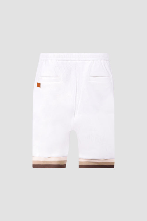 Waffle Knit Shorts White
