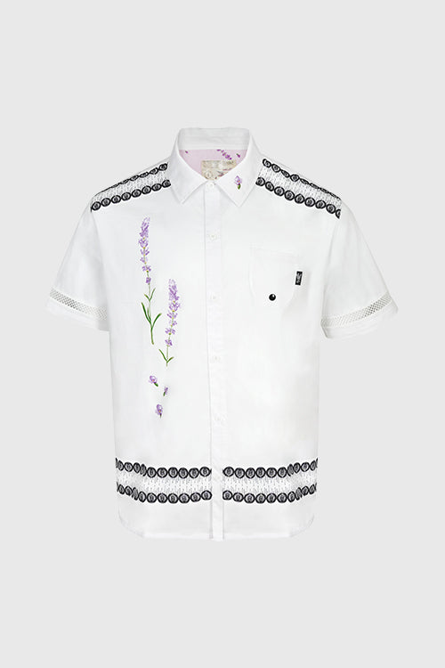 Valensole Lavender SS Button Down Shirt - The Hideout Clothing