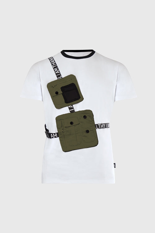 Blossom Utility Side Bag Tee - The Hideout Clothing