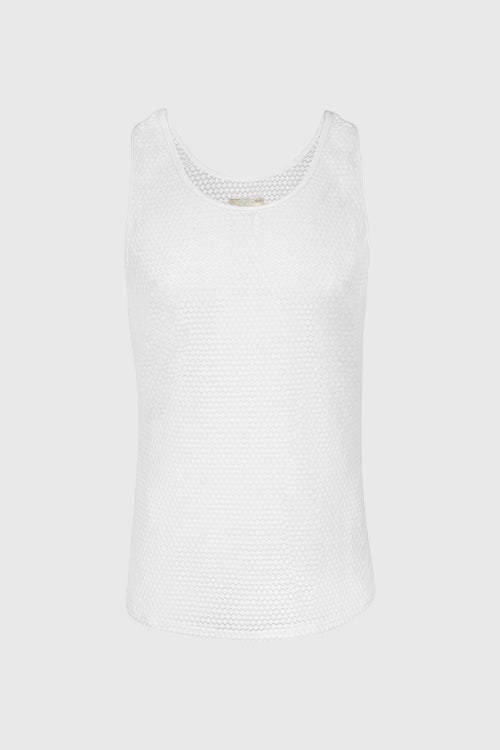 Lavender Mesh Ganzie String Vest - The Hideout Clothing