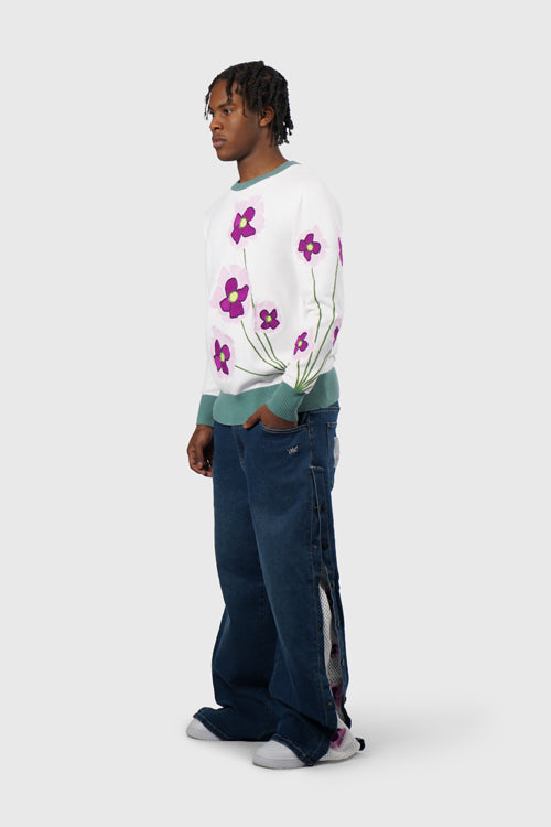 The Hideout Clothing - Opium Poppy Flower Knit Sweater