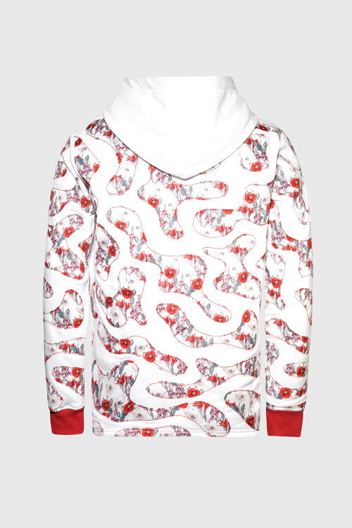 hideout | Opium Poppy Flower Camo Hoodie