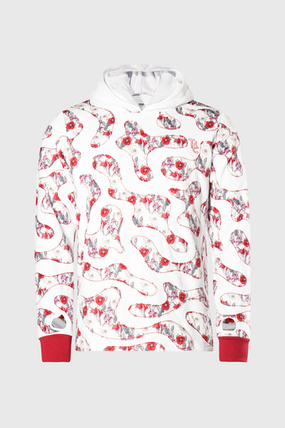 hideout | Opium Poppy Flower Camo Hoodie