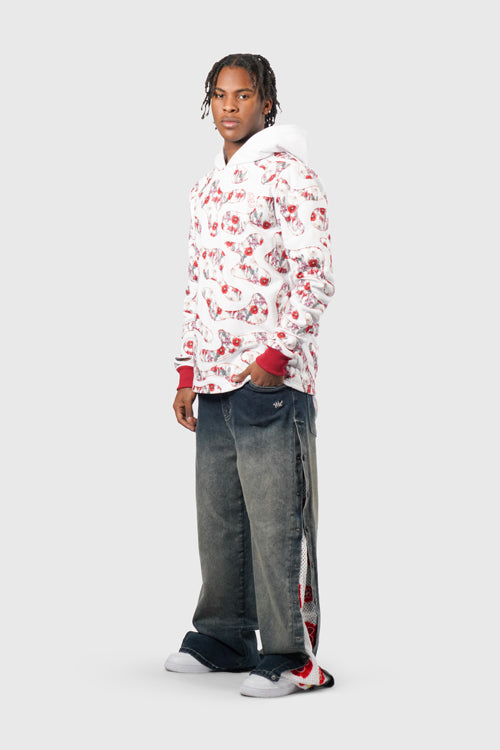hideout | Opium Poppy Flower Camo Hoodie