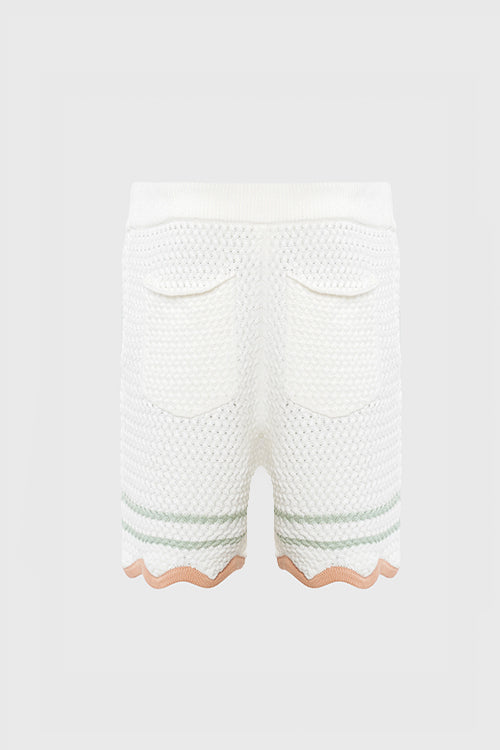 The Hideout Clothing - Racket Club Crochet Knit Shorts