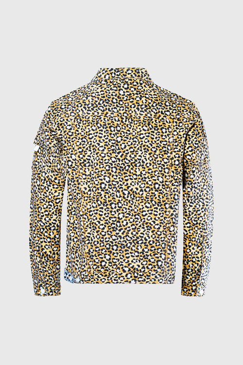 Tropics Leopard Denim Jacket - The Hideout Clothing