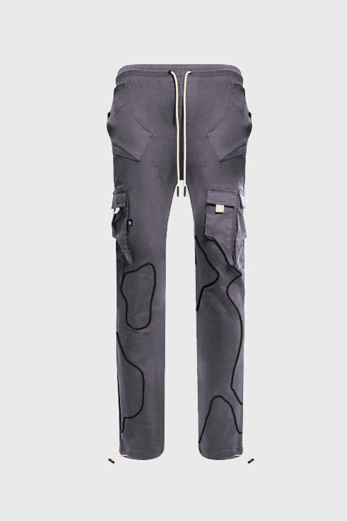 Zig Zag Patchwork Cargo Joggers Pants - The Hideout Clothing