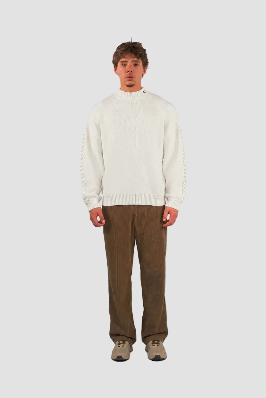 Braided Knit Sweater