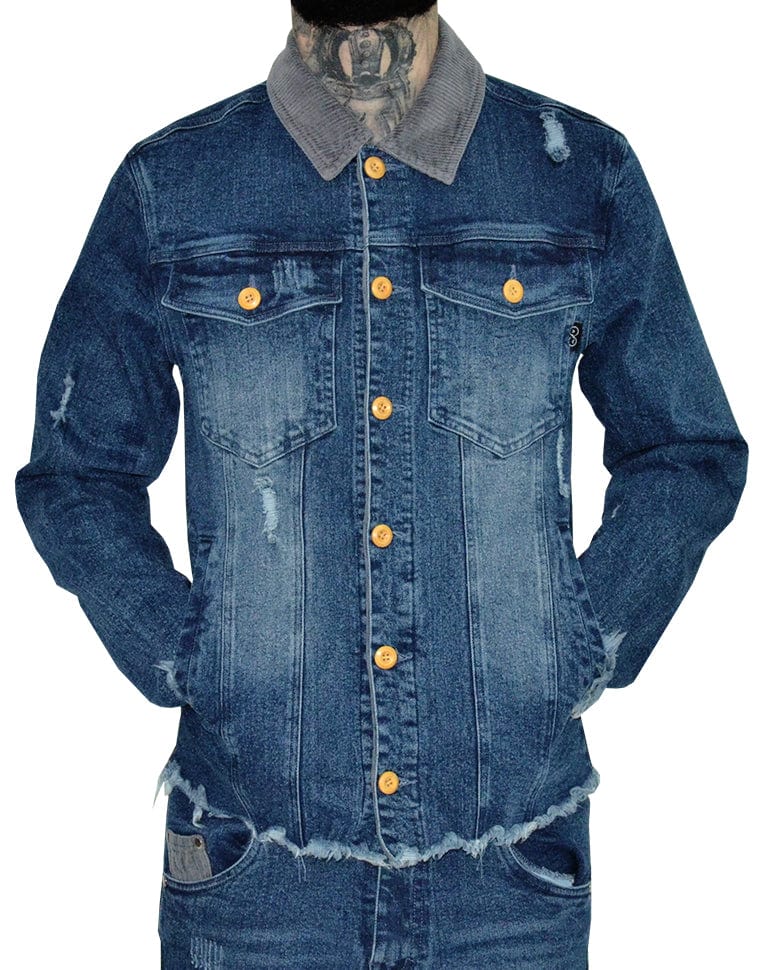 Blessed Denim Jacket - The Hideout Clothing