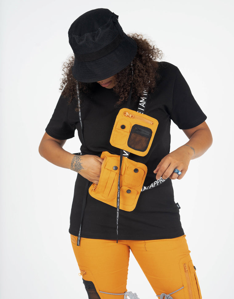 Blossom Utility Side Bag Tee - The Hideout Clothing