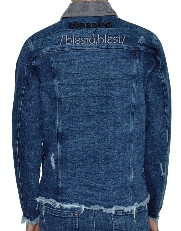 Blessed Denim Jacket - The Hideout Clothing