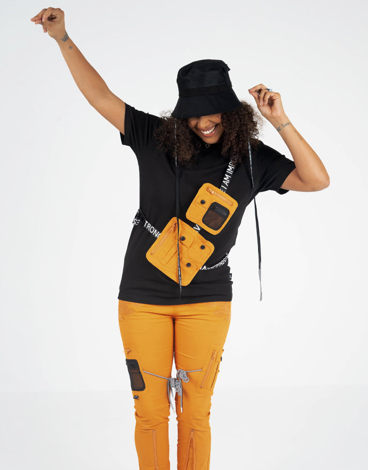Blossom Utility Side Bag Tee - The Hideout Clothing