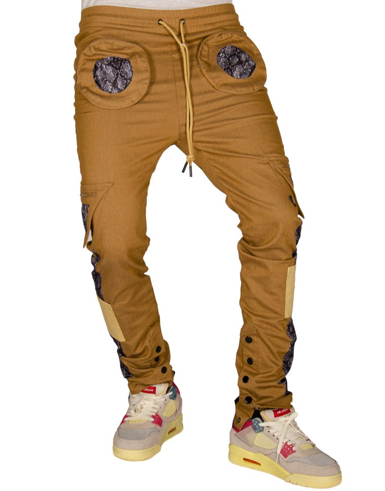 Snakes & Shapes Cargo Joggers Pants - The Hideout Clothing
