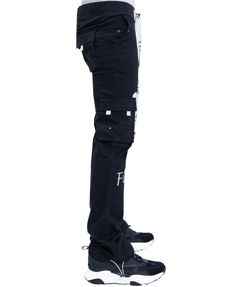 F Off Pull Stacked Cargo Pants Joggers - The Hideout Clothing